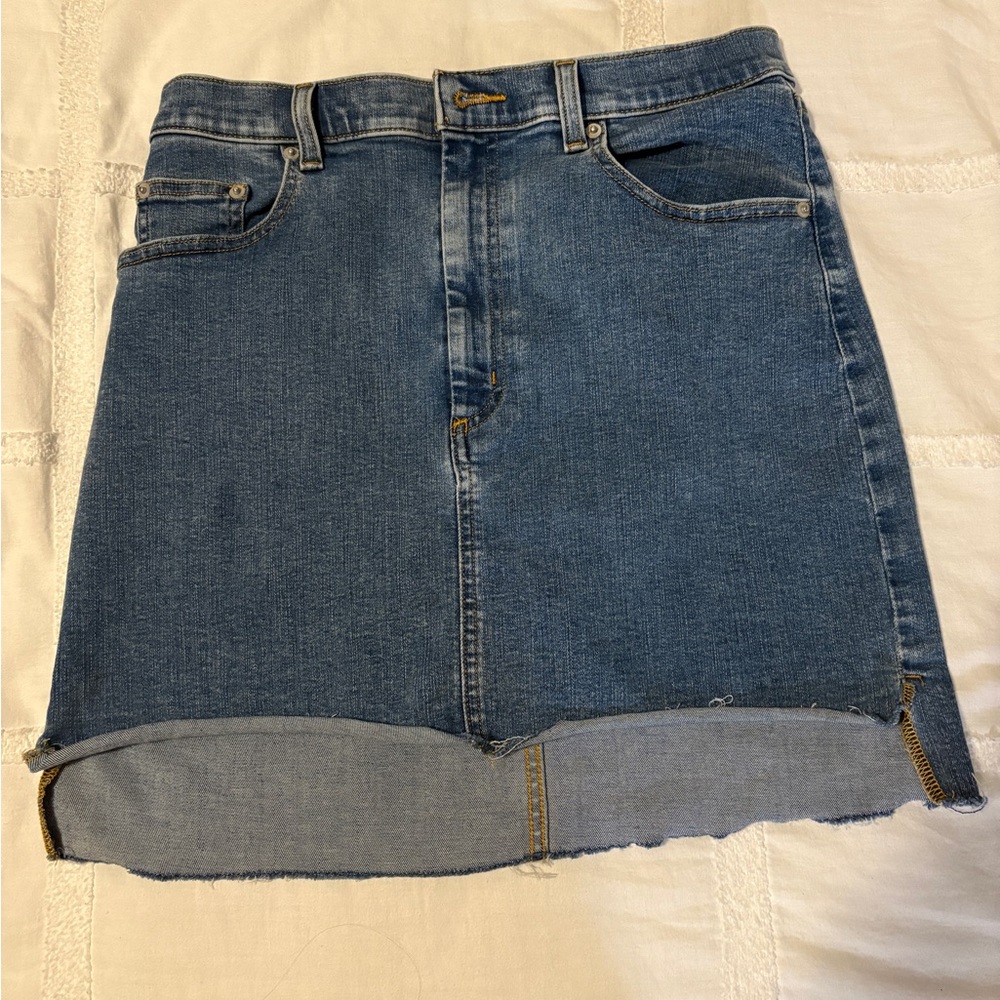 Wilfred Blue Denim Skirt